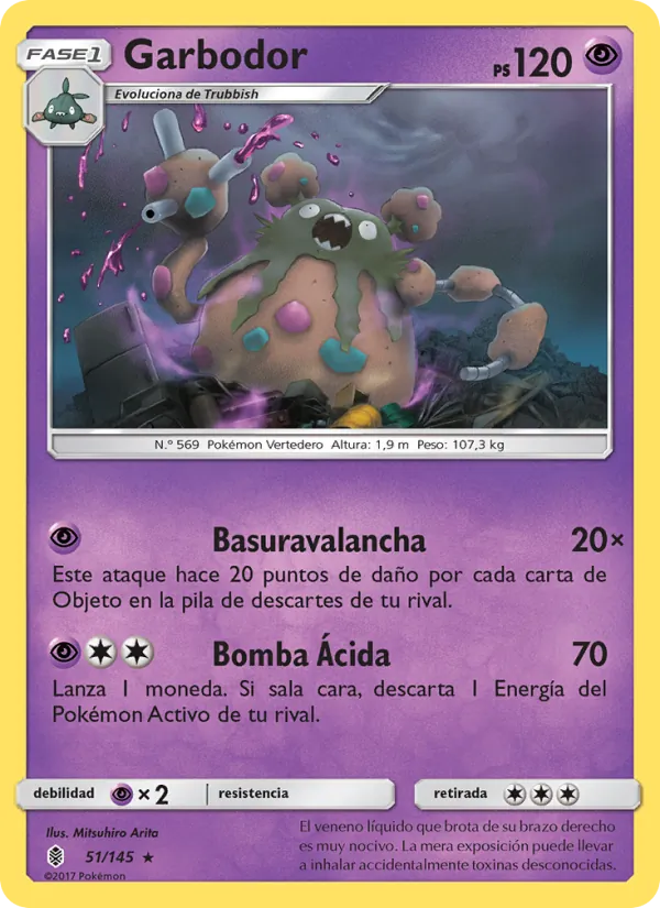 Carta Garbodor de la expansión Albor de Guadianes, número 51/145
