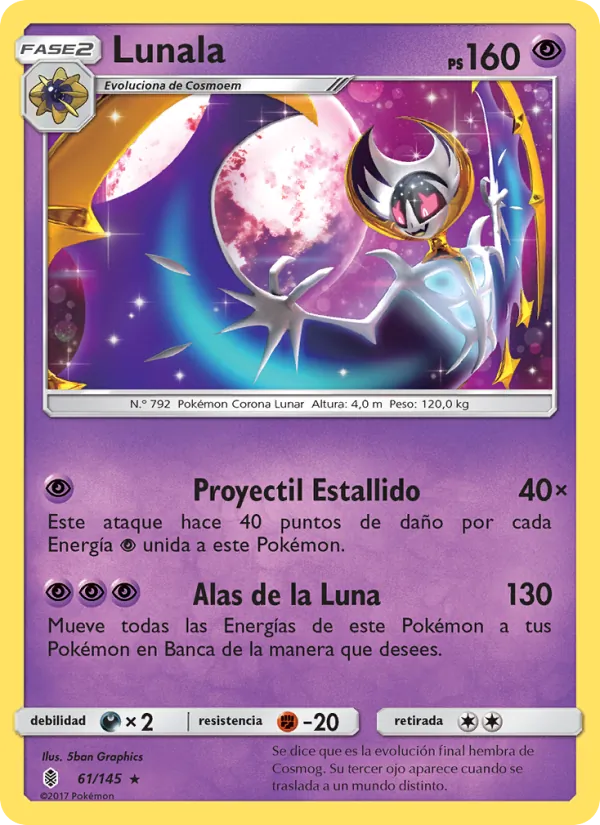 Carta Lunala de la expansión Albor de Guadianes, número 61/145