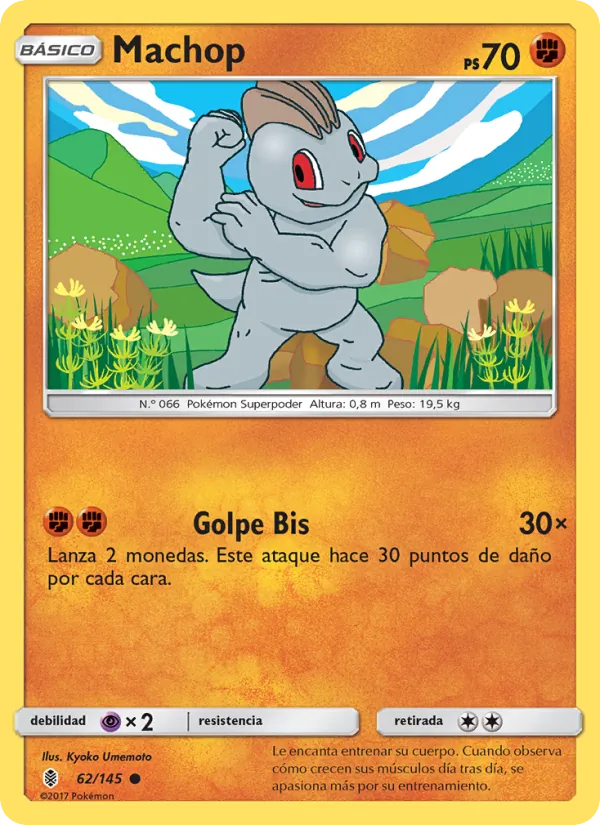 Carta Machop de la expansión Albor de Guadianes, número 62/145