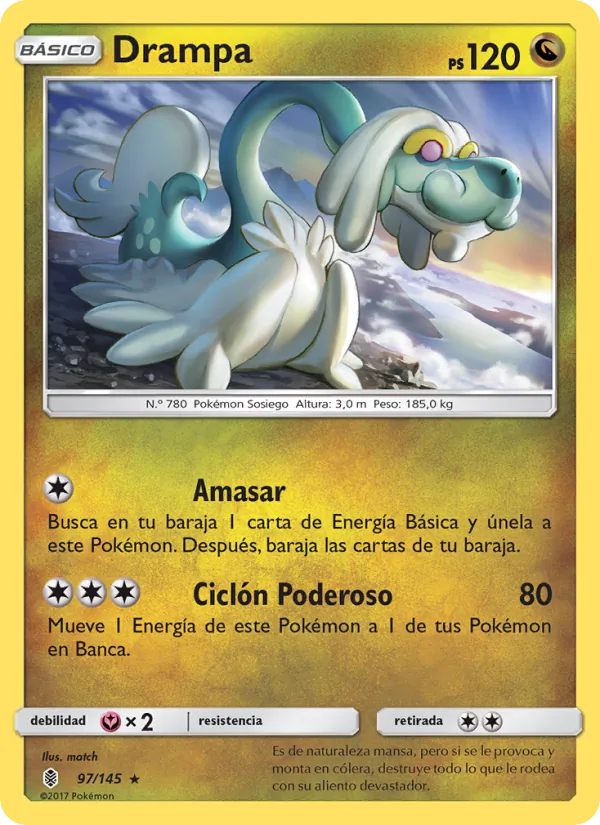 Carta Drampa de la expansión Albor de Guadianes, número 97/145