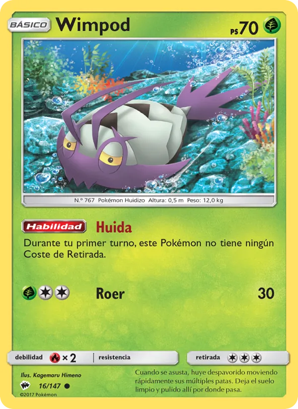 Carta Wimpod de la expansión Sombras Ardientes, número 16/147