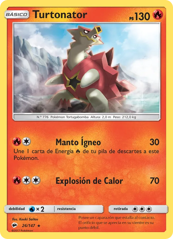 Carta Turtonator de la expansión Sombras Ardientes, número 26/147