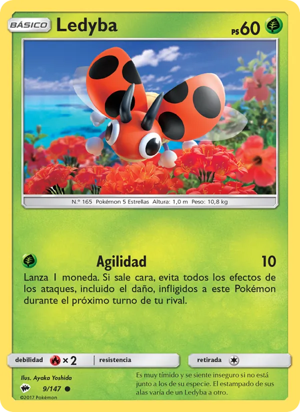 Carta Ledyba de la expansión Sombras Ardientes, número 9/147