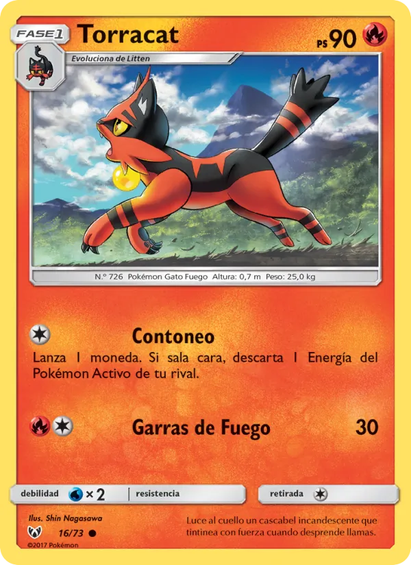 Carta Torracat de la expansión Leyendas Luminosas, número 16/73