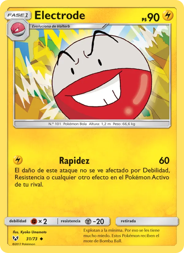 Carta Electrode de la expansión Leyendas Luminosas, número 31/73