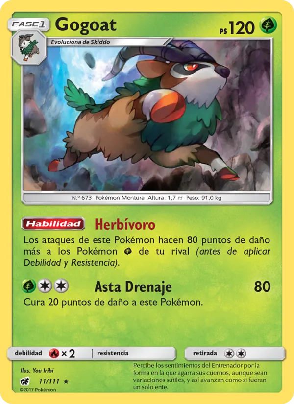 Carta Gogoat de la expansión Invasión Carmesí, número 11/111