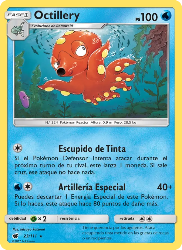 Carta Octillery de la expansión Invasión Carmesí, número 23/111