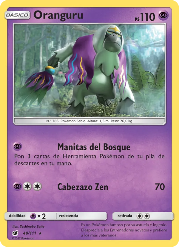 Carta Oranguru de la expansión Invasión Carmesí, número 48/111