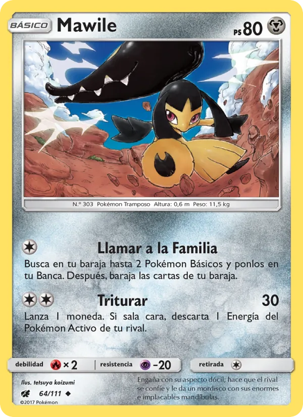 Carta Mawile de la expansión Invasión Carmesí, número 64/111