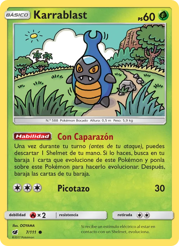 Carta Karrablast de la expansión Invasión Carmesí, número 7/111