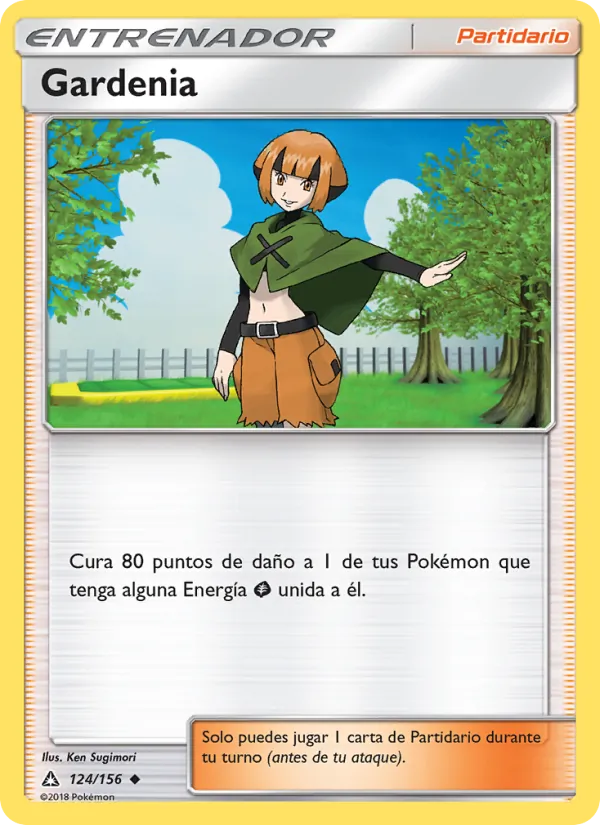 Carta Gardenia de la expansión Ultraprisma, número 124/156