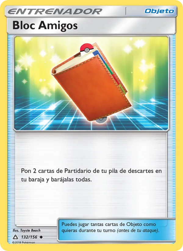 Carta Bloc Amigos de la expansión Ultraprisma, número 132/156