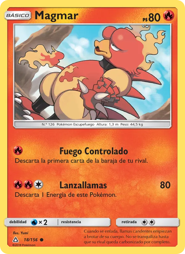 Carta Magmar de la expansión Ultraprisma, número 18/156