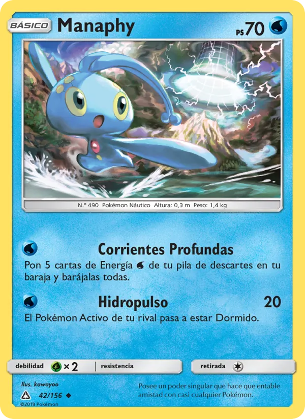 Carta Manaphy de la expansión Ultraprisma, número 42/156
