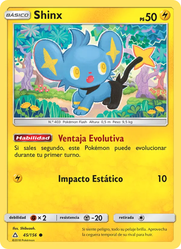 Carta Shinx de la expansión Ultraprisma, número 45/156