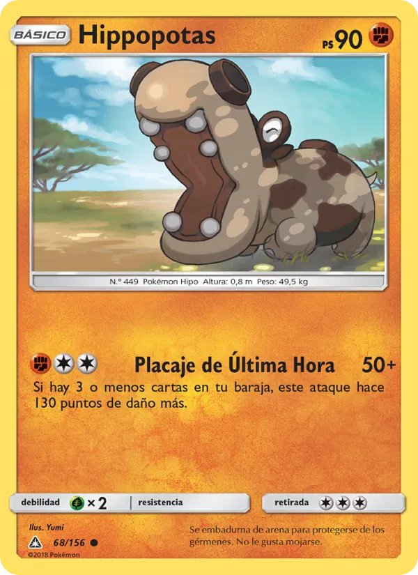 Carta Hippopotas de la expansión Ultraprisma, número 68/156