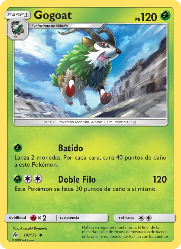 Carta Gogoat de la expansión Luz Prohibida, número 10/131