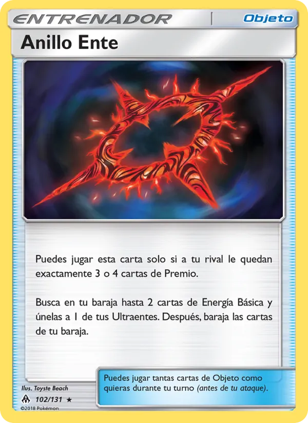 Carta Anillo Ente de la expansión Luz Prohibida, número 102/131