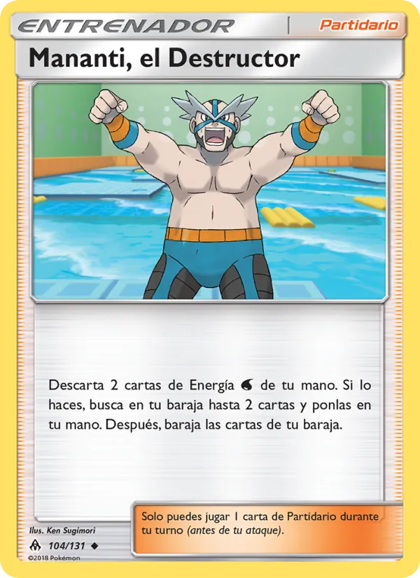 Carta Mananti, el Destructor de la expansión Luz Prohibida, número 104/131