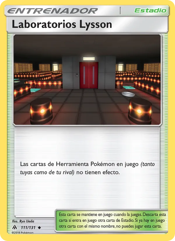 Carta Laboratorios Lysson de la expansión Luz Prohibida, número 111/131