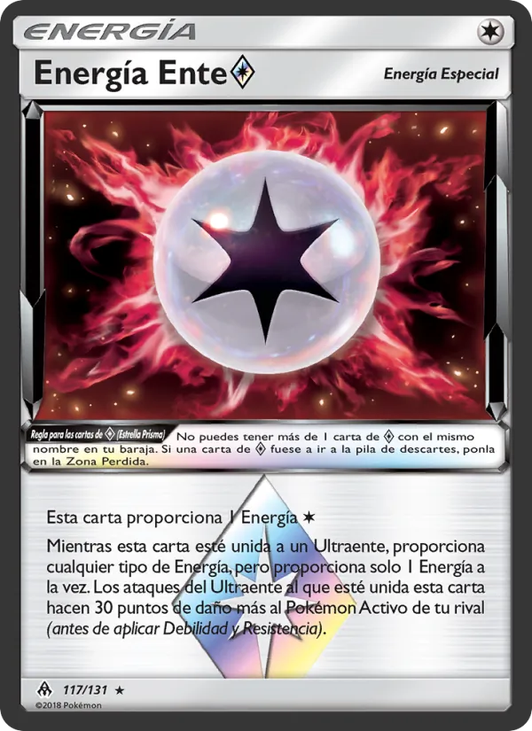 Carta Energía Ente ◇ de la expansión Luz Prohibida, número 117/131