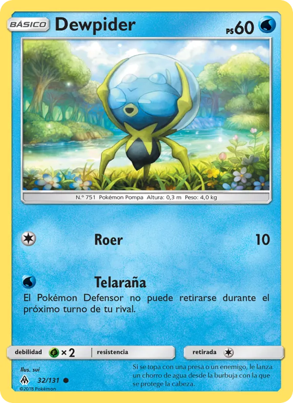 Carta Dewpider de la expansión Luz Prohibida, número 32/131