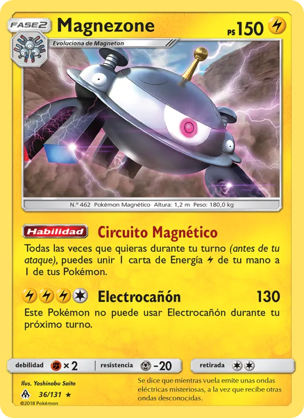 Carta Magnezone de la expansión Luz Prohibida, número 36/131
