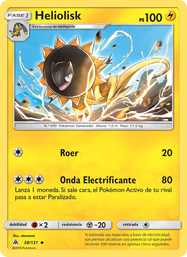 Carta Heliolisk de la expansión Luz Prohibida, número 38/131