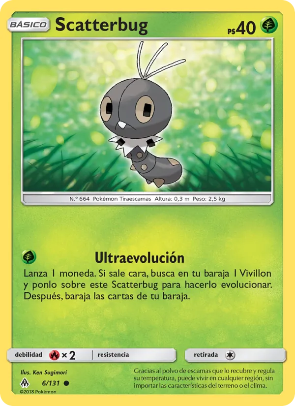 Carta Scatterbug de la expansión Luz Prohibida, número 6/131
