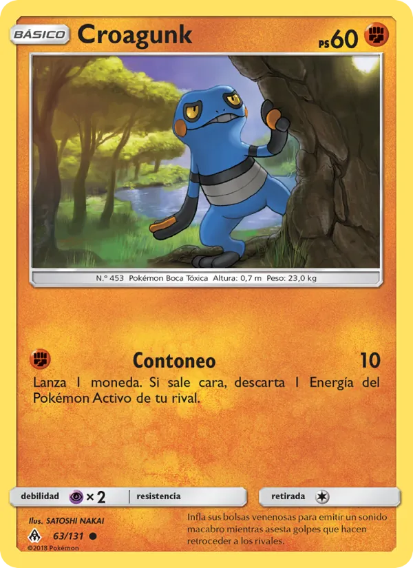 Carta Croagunk de la expansión Luz Prohibida, número 63/131