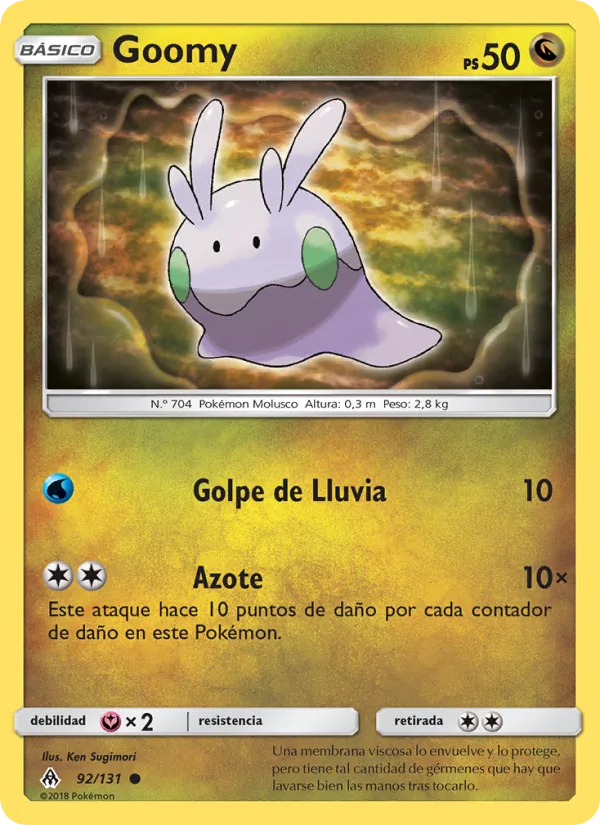 Carta Goomy de la expansión Luz Prohibida, número 92/131