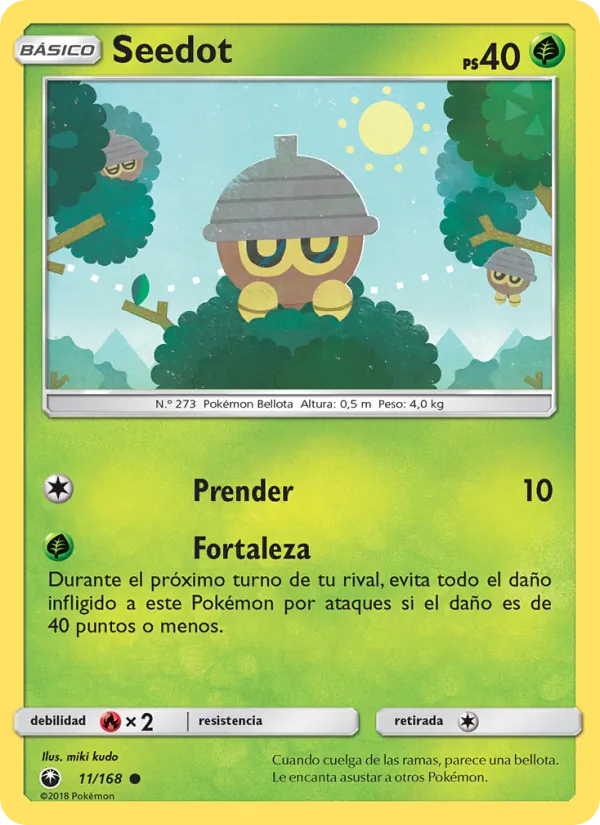 Carta Seedot de la expansión Tormenta Celestial, número 11/168