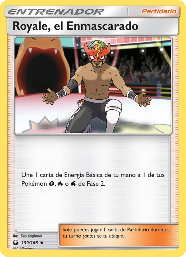 Carta Royale, el Enmascarado de la expansión Tormenta Celestial, número 139/168