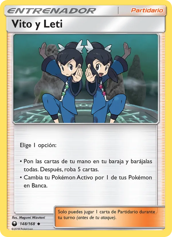 Carta Vito y Leti de la expansión Tormenta Celestial, número 148/168