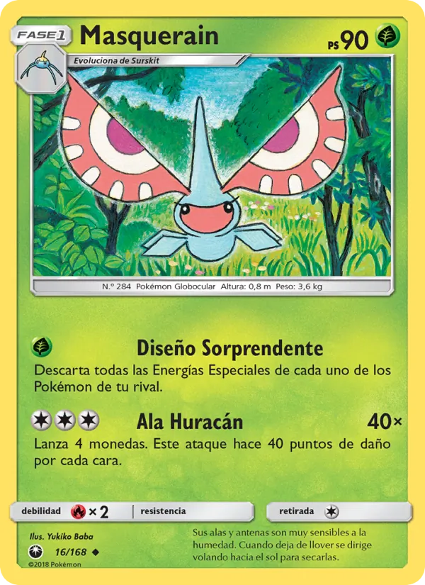 Carta Masquerain de la expansión Tormenta Celestial, número 16/168