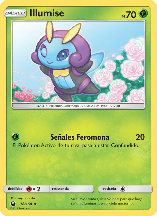 Carta Illumise de la expansión Tormenta Celestial, número 18/168