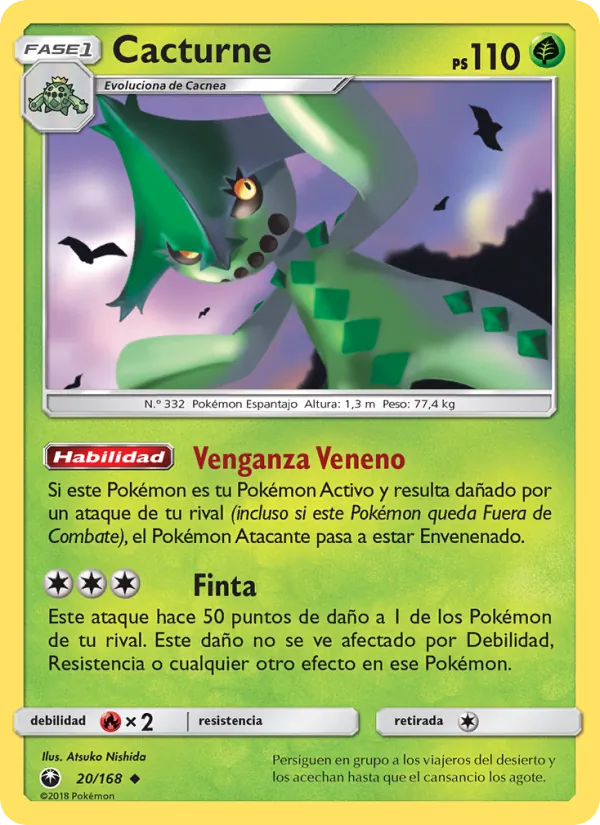 Carta Cacturne de la expansión Tormenta Celestial, número 20/168