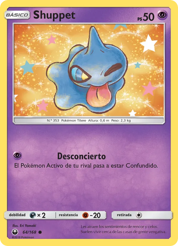 Carta Shuppet de la expansión Tormenta Celestial, número 64/168