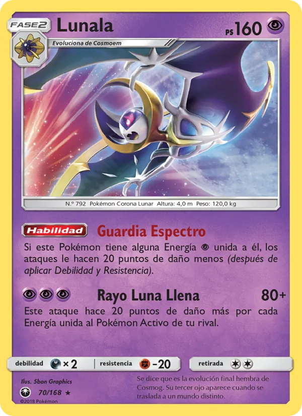 Carta Lunala de la expansión Tormenta Celestial, número 70/168