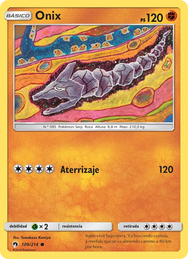 Carta Onix de la expansión Truenos Perdidos, número 109/214