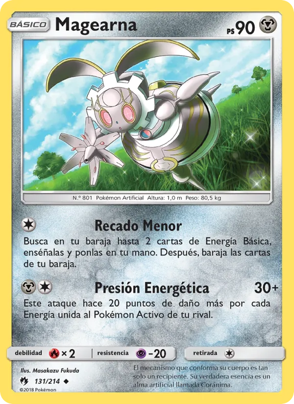 Carta Magearna de la expansión Truenos Perdidos, número 131/214