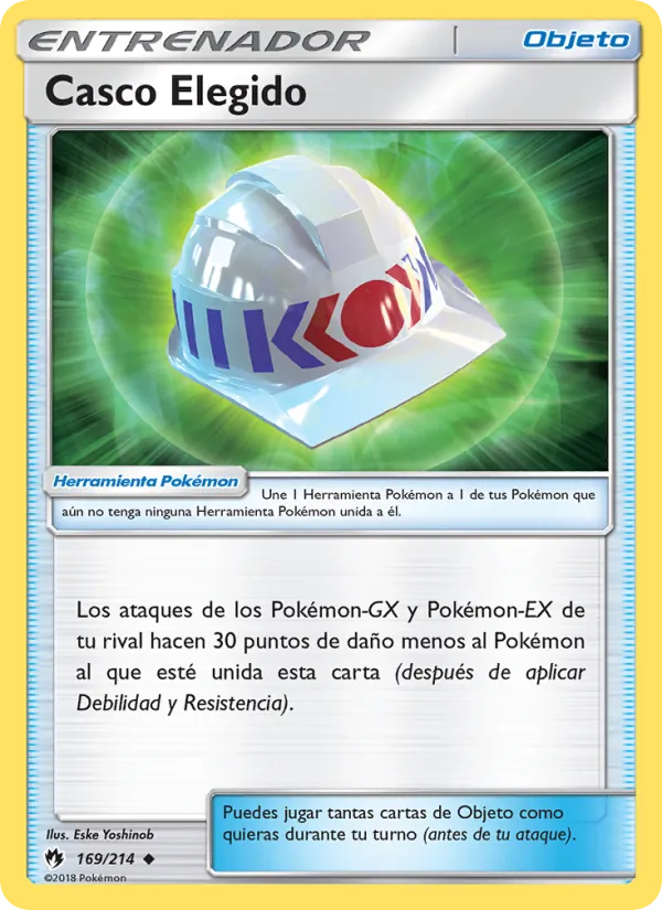 Carta Casco Elegido de la expansión Truenos Perdidos, número 169/214