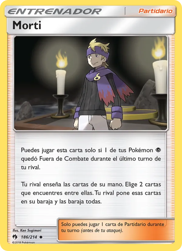 Carta Morti de la expansión Truenos Perdidos, número 186/214
