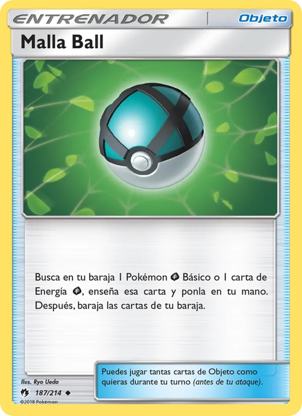Carta Malla Ball de la expansión Truenos Perdidos, número 187/214