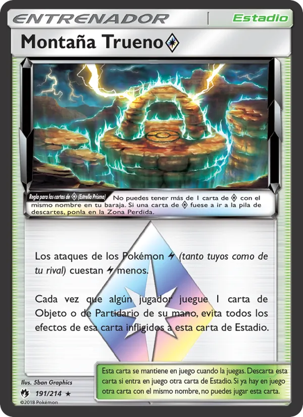 Carta Montaña Trueno ◇ de la expansión Truenos Perdidos, número 191/214