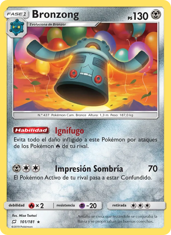 Carta Bronzong de la expansión Union de Aliados, número 101/181