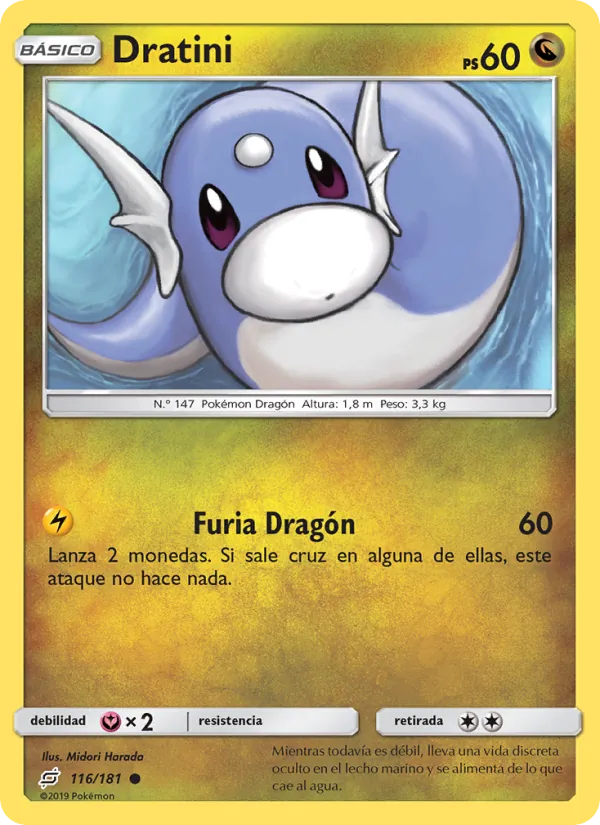 Carta Dratini de la expansión Union de Aliados, número 116/181