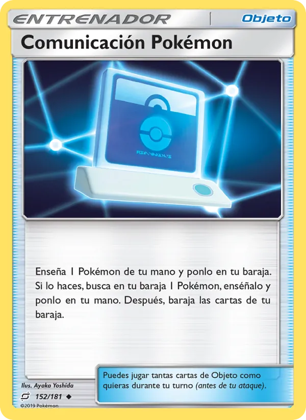 Carta Comunicación Pokémon de la expansión Union de Aliados, número 152/181