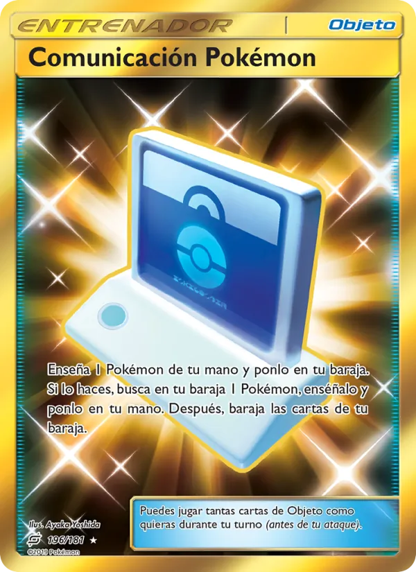 Carta Comunicación Pokémon de la expansión Union de Aliados, número 196/181