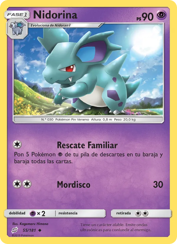 Carta Nidorina de la expansión Union de Aliados, número 55/181